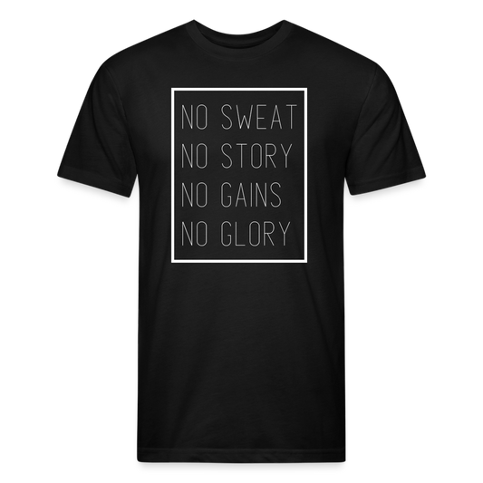 No Sweat - No Story. No Gains - No Glory - black