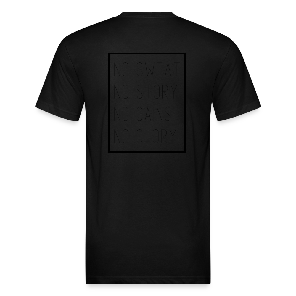 No Sweat - No Story. No Gains - No Glory - black