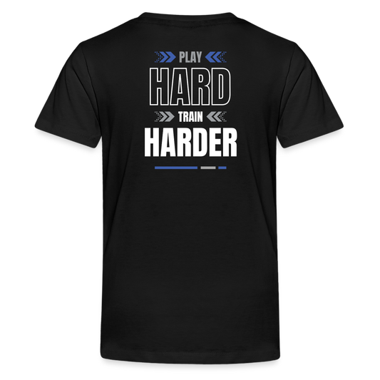 YOUTH Play Hard, Train Harder Shirt - black